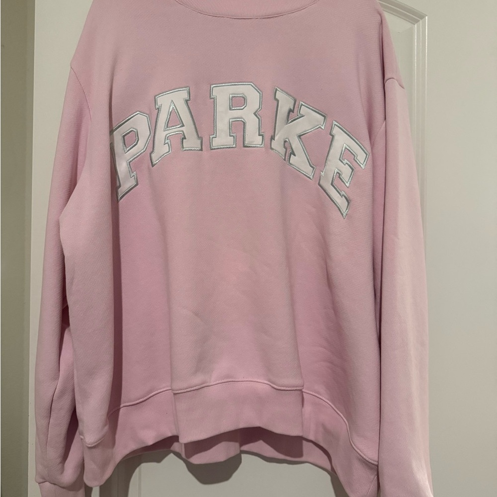 Parke Mockneck Sweatshirt in Sprinkle with White Lettering